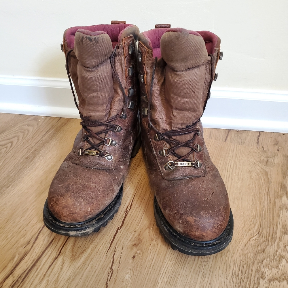 Cabela's Iron Ridge 800 gram Thinsulate Goretex Waterproof Leather Boots 9D